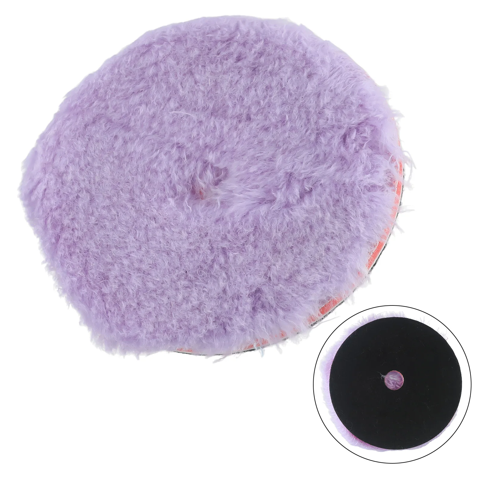 Tampone per lucidatura in lana viola da 5.5 pollici lucidatura per vernice per auto per lucidatrice tampone utilizzare accessori di ricambio per utensili elettrici domestici