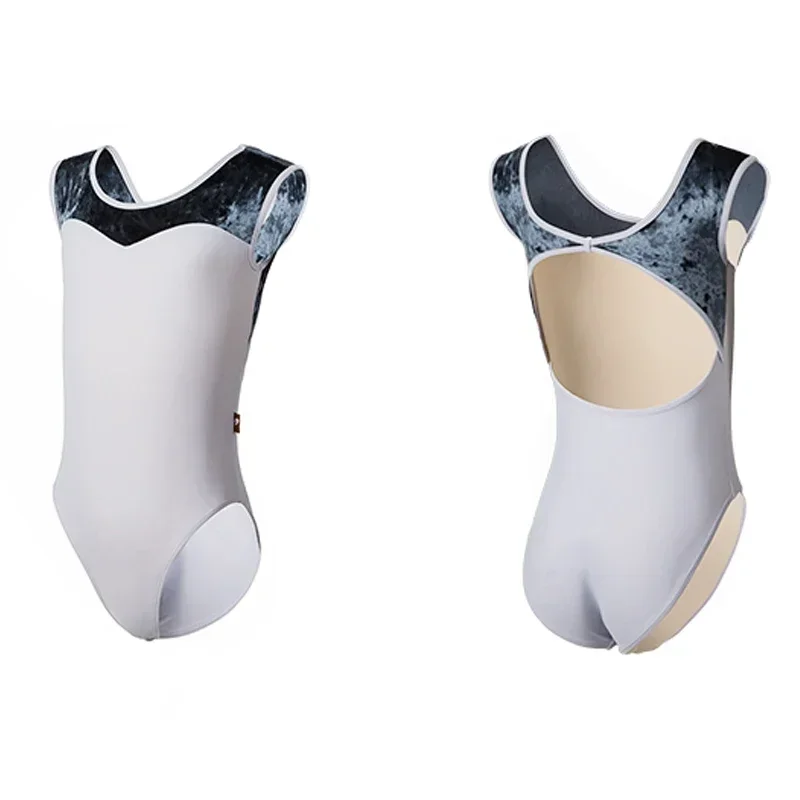 ชุดบอดี้สูทกำมะหยี่สีน้ำเงินสำหรับเด็กผู้หญิง แขนสั้น สำหรับเต้นรำยิมนาสติกลีลา ชุดนักบัลเล่ต์เด็ก ผ้าไนลอน สำหรับฝึกซ้อมและแสดง