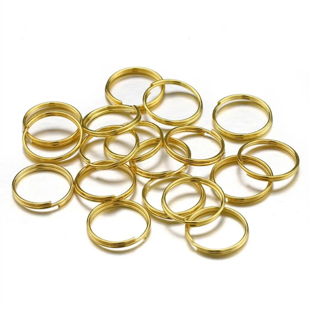 100/200/500PCS Double Jump Rings Gold Silver DIY Jewelry Making Supplies for Crafting