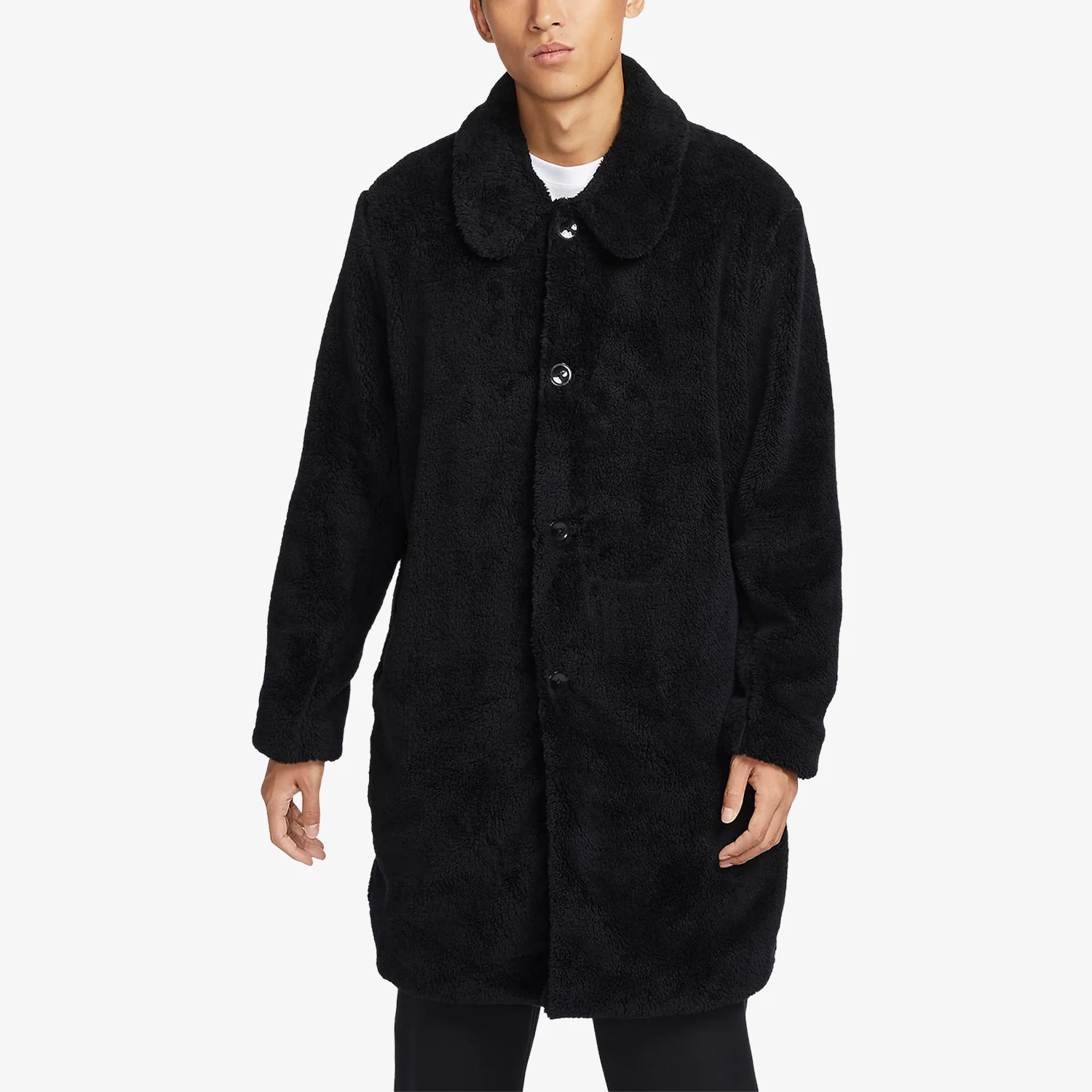 

Оригинальная зимняя новая мужская теплая повседневная куртка Nike из кораллового флиса FB7120-010