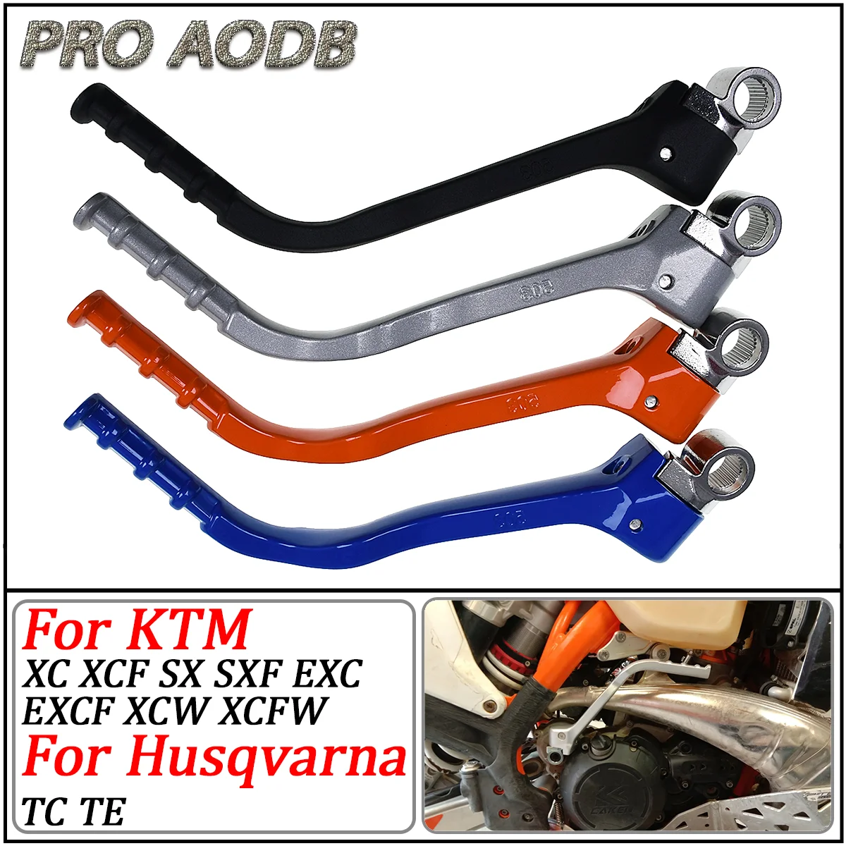 

CNC Forged Kick Start Starter Lever Pedal For KTM SX XC XCW XCF XCFW SXF EXC EXCF 250 300 350 450 For Husqvarna TE TC 2011-2016