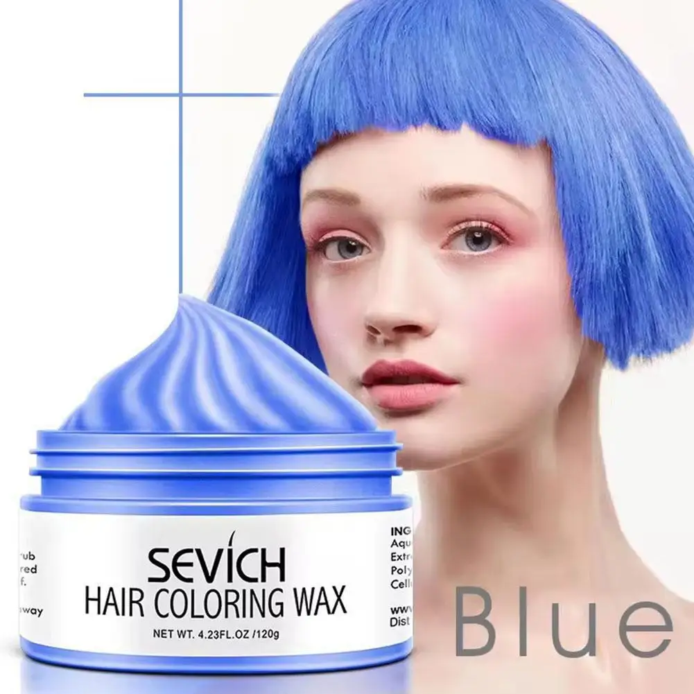 Sevich Homens De Cera De Cor De Cabelo Temporária Diy Lama One-time Moldagem Colar Creme De Corante Gel De Cabelo Para Coloração