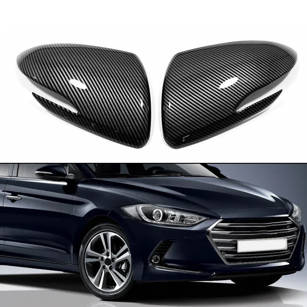 For Hyundai Elantra Transform your For Hyundai Elantra I30 with Carbon Fiber Side Door Rearview Mirror Covers Premium Look!