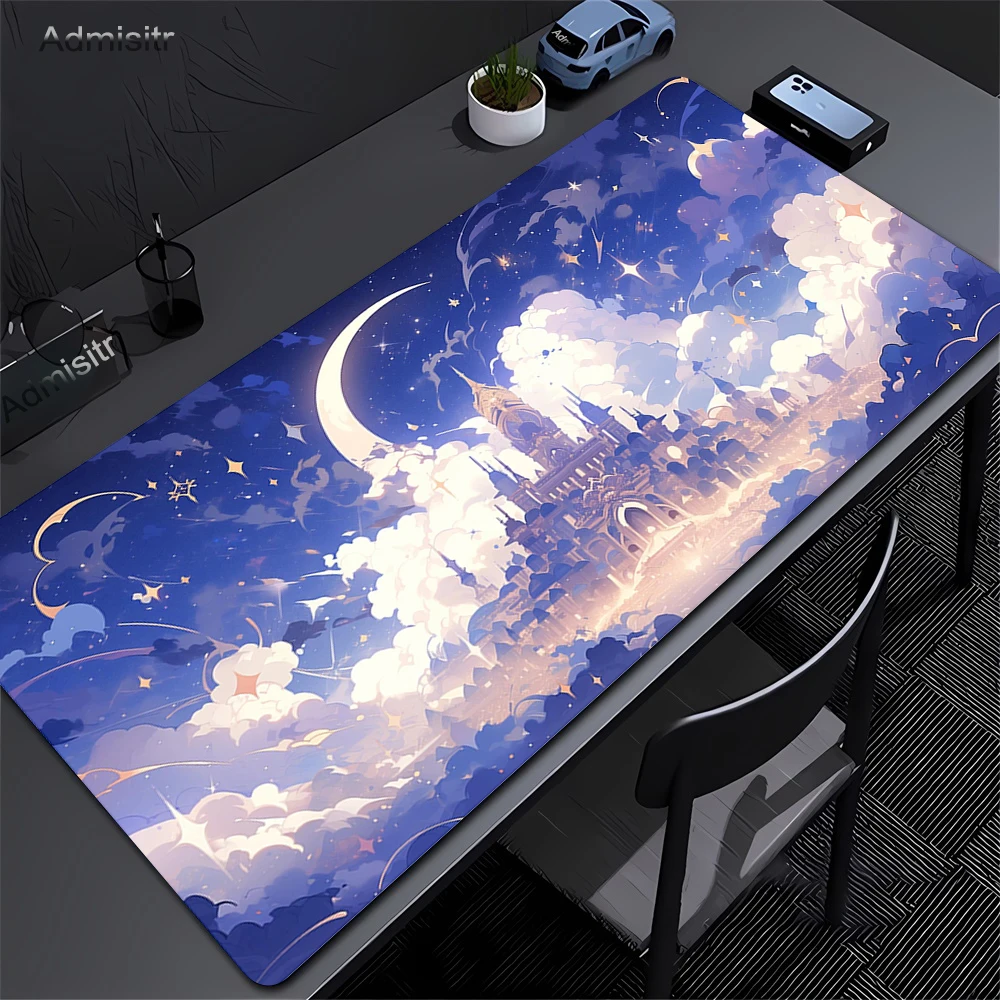 Duża podkładka pod mysz z motywem anime, XXL 90x40cm, gumowa, antypoślizgowa, do komputera, laptopa, biura, długa mata na biurko, podkładka pod klawiaturę do gier — zdjęcie produktu 5