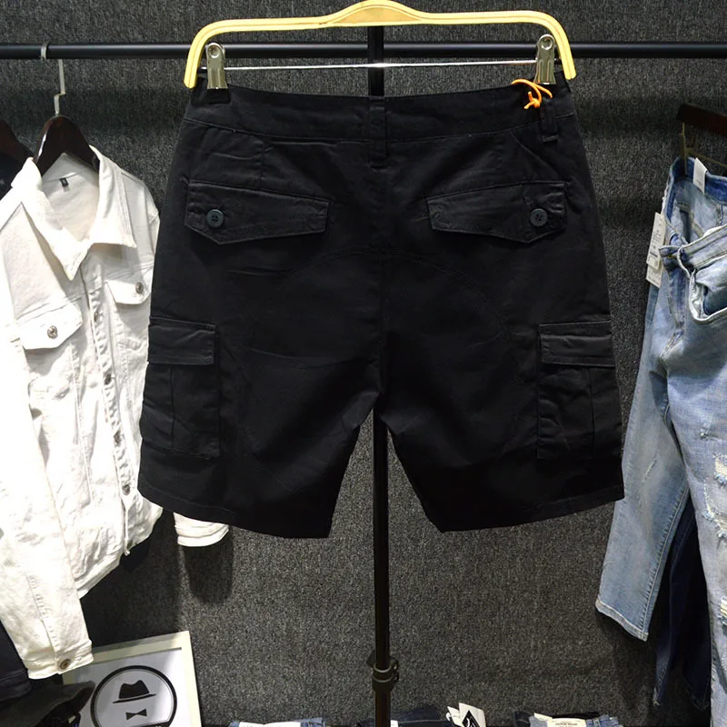 Pantalones cortos Cargo para hombre, Shorts deportivos informales con múltiples bolsillos para exteriores, a la moda, combinan con todo, para playa,