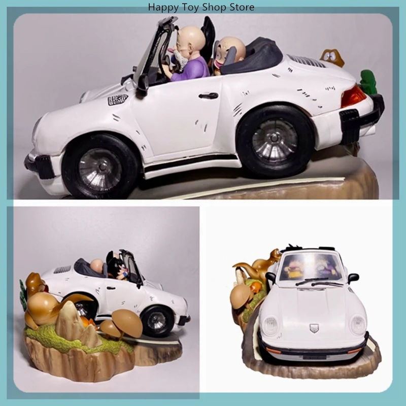 

17,5 см Dragon Ball Kuririn Goku Master Roshi Go For A Drive Аниме Фигурка Модель Статуя Коллекция Настольное Украшение Орнамент Игрушка