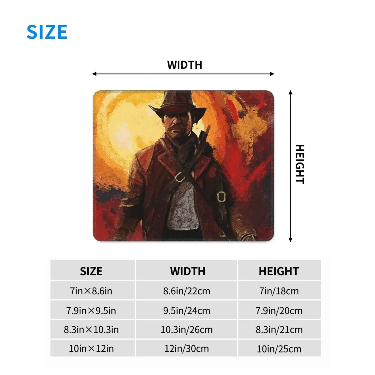 آرثر مورغان RDR2 ماوس الوسادة الكمبيوتر لوحة المفاتيح ماوس حصيرة ألعاب الكمبيوتر المحمول مكتب حصيرة مكتب الملحقات الجدول الحصير