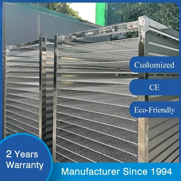 Energy-Saving Heat Pump Tray Fruit Vegetable Dryer SUS304 Automatic Uniform Drying Industrial Customizable Dehydration System