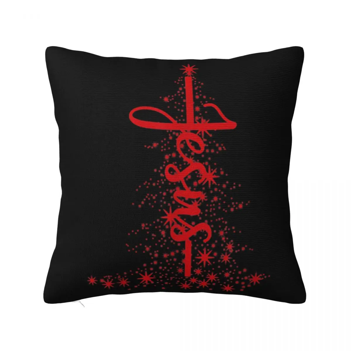 Awesome Christmas Christian Star Jesus Red Christmas Tree Faith Gift Top Game Pillow Case