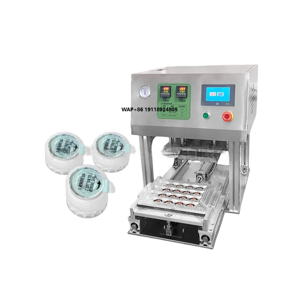 

Efficiency Automatic Yogurt Cup Salad Seal Machine Plastic Blister Paper Coffee Jelly Cups Aluminum Foil Sealer Packets Shells