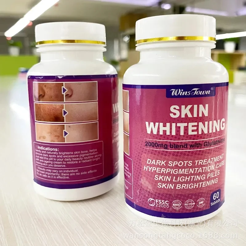 

A bottle of Winston Brightening and Whitening Tablets helps repair and reduce wrinkles, which is beneficial for skin health