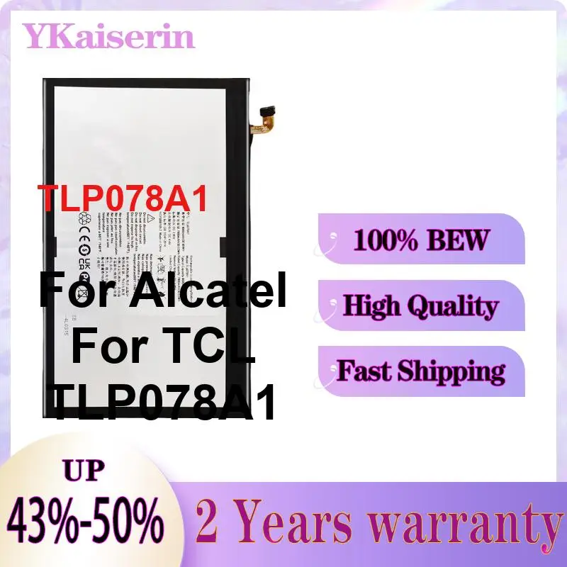High Quality For Alcatel For Tcl TLP078A1 Reliable Replacement Tablet Battery 8000mAh