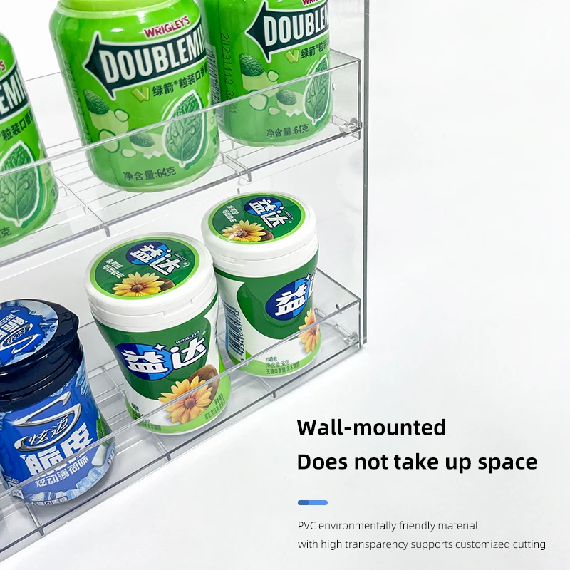 Cigarette Display Holder Retail Acrylic Candy Racks Shelf Store Medicines Snacks Cigarettes Stand Supermarket Display Shelves