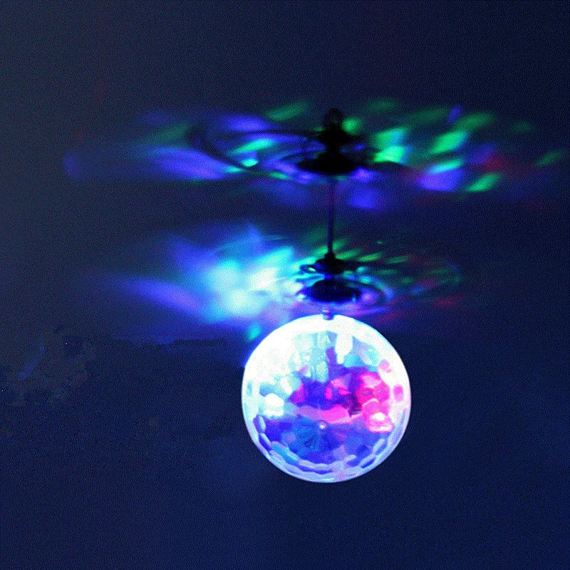 Voando bola led luminoso crianças bolas de vôo eletrônico indução infravermelha aeronaves controle remoto brinquedos magia sensing rc helicóptero