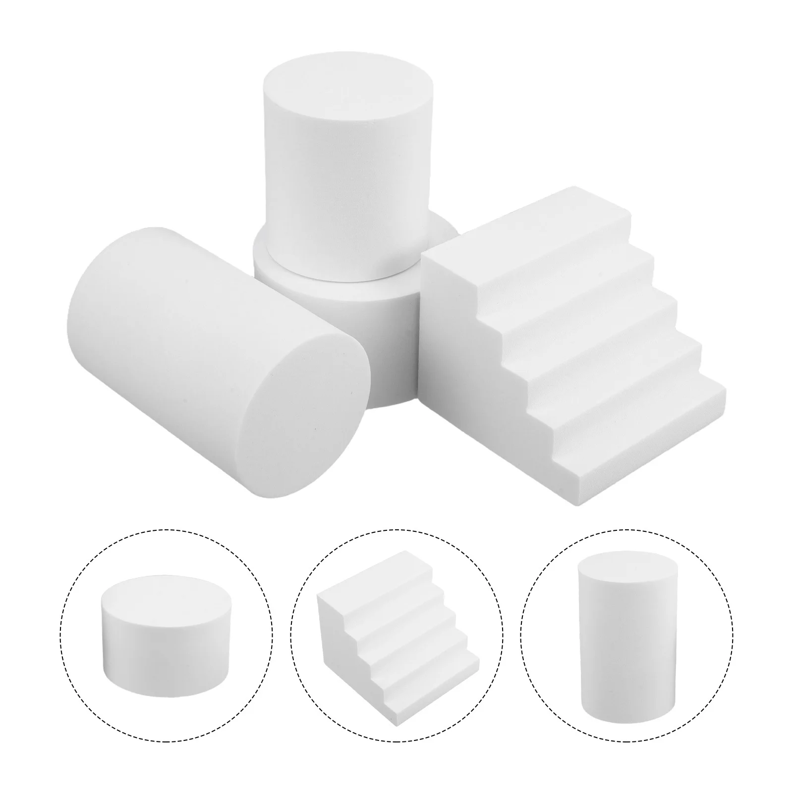 

1Set Photography Background Decoration Foam Sculpture Ladder Prop for Product Photography Cosmetics Jewelry Food Display