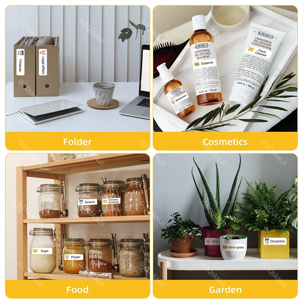 Niimbot Flower Pattern For D110/D11/D101 Smart Portable Label Printer Thermal Label Paper Waterproof Stickers Fast Printing