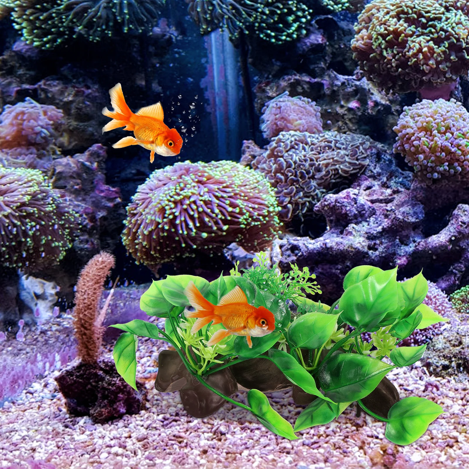 

Water Grass Desktop Aquarium Decor Betta Tank Decorations Fake Plant For Fish Tank Betta Accessories Small Aquatic Plants