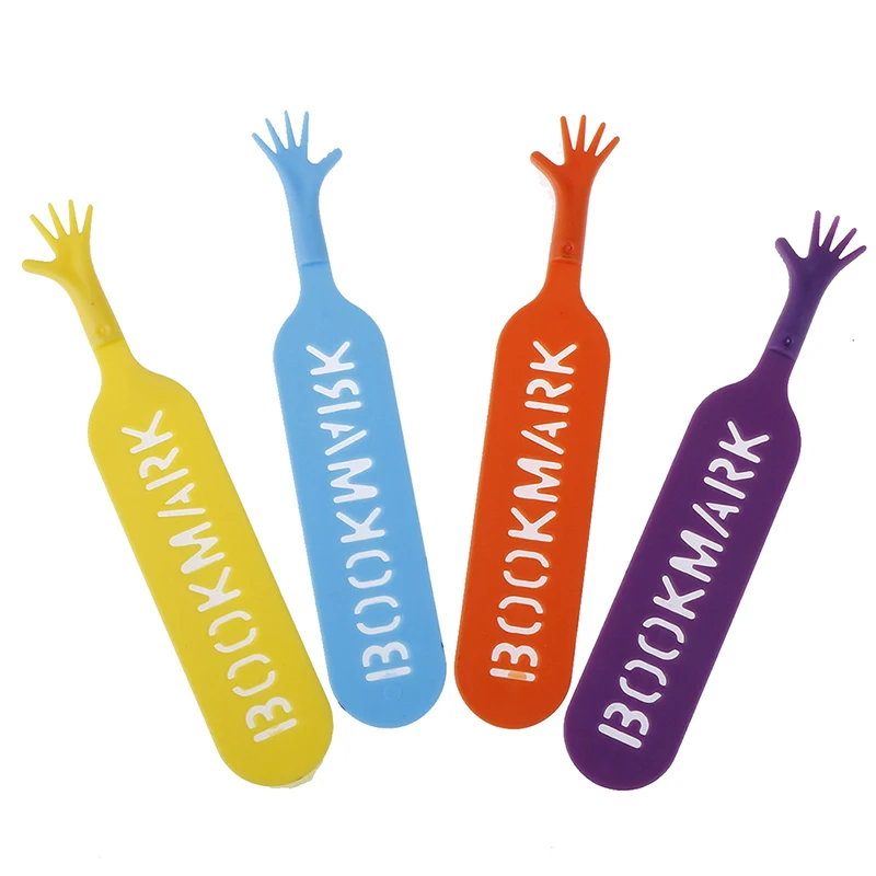 4 pcs/set Colorful Plastic Bookmarks Set Creative Gift Children Stationery