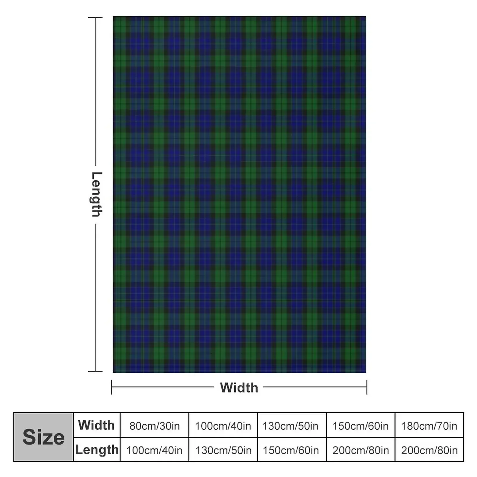 Mackay / Mckay Clan Tartan Throw Blanket cosplay anime Hairys Blankets