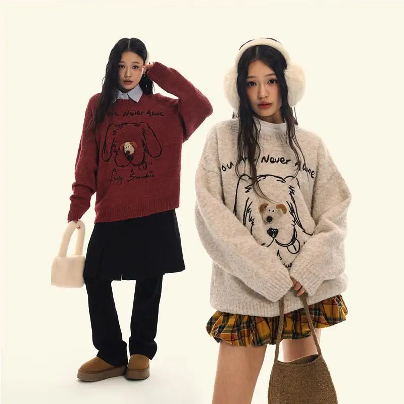 

Трикотаж, женская одежда, зима 2024, женский свитер, пуловер, зимняя одежда, женские топы, уютный, популярный стиль, мода