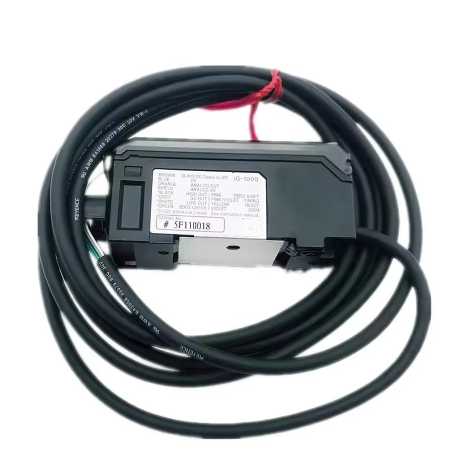 High Precision Digital Fiber Sensor Amplifier IG-1000 Industrial Automation Measurement Controller  Rail Mount