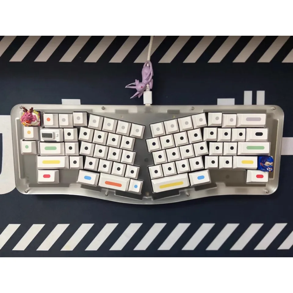 Custom Acrylic Stacking Mechanical Keyboard Kit Type C Connection Gasket Structure VIA Ergonomic Advanced Keyboard Accessory