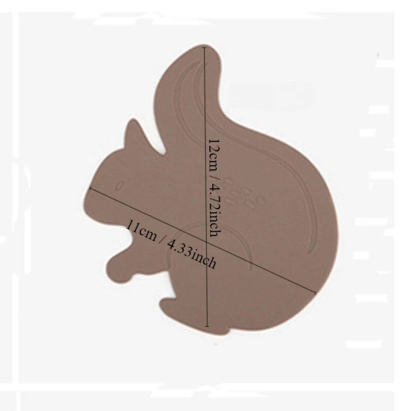 Cloud silikon Coaster kelinci bentuk tupai tahan air selip cangkir isolasi bantalan dapat digunakan kembali tikar meja dekorasi dan aksesoris