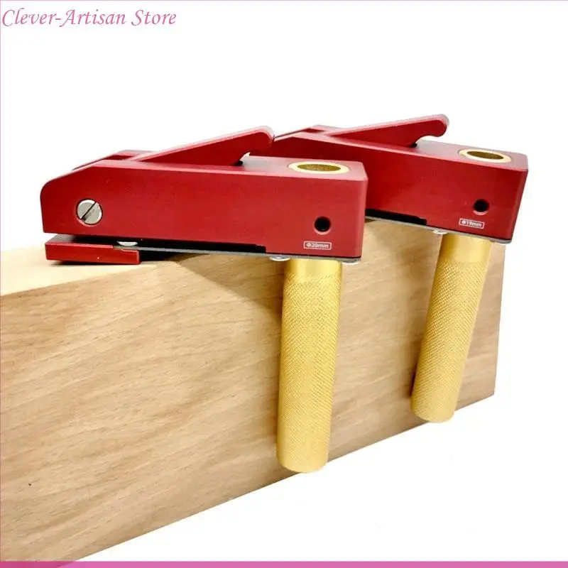 

E06B Woodworking Desktop Pressure Feeder Fast Manual Aluminum Alloy Workbench Clamp