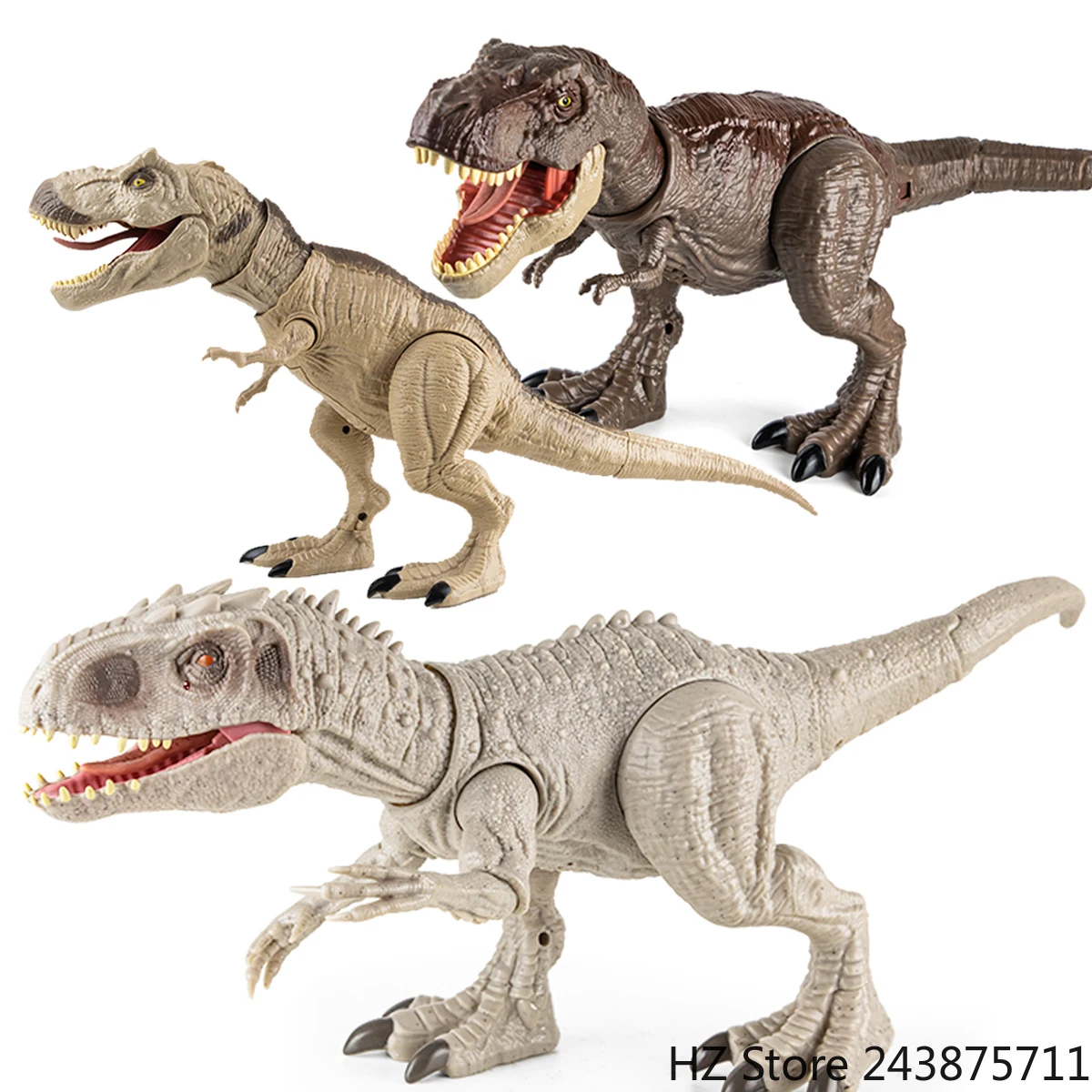 

Indominus Rex T Rex Dinosaur Toys Jurassic Toys Dinosaur Toy Tyrannosaurus Rex with Lights, Chomp & Roar Play Toy for Kids Gift