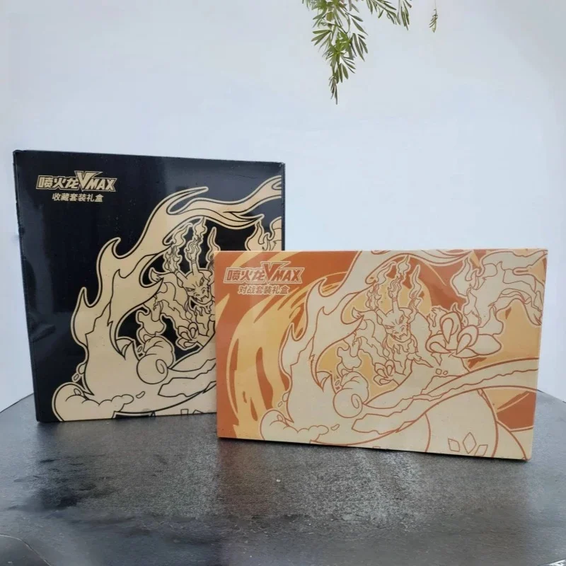 

Hot Sale Original PokéM0n Card Simplified Chinese Ptcg Charizard Vmax Fight Gift Box Trading Cards Game Children Gifts Xmas Gift