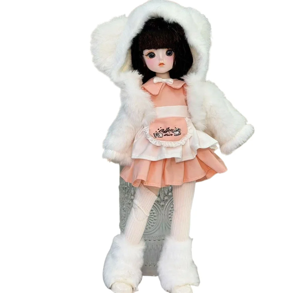 New Hinge Doll 1/6 30cm 3D Simulation Eyes with Movable Multi Joint DIY Dress Up Princess Set Clothes Toy