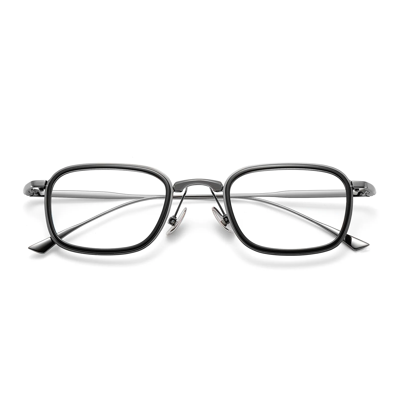 MOMOJA Men's And Women's Ultra-Light Pure Titanium Eyeglass Frames Trendy Classic Retro Optical Prescription Glasses 19052