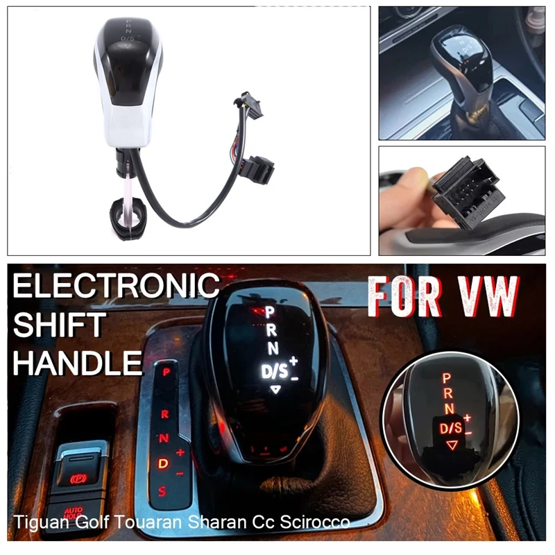 

Красная быстрая головка переключения передач для Volkswagen CC Jetta Golf MK6 MK7 Tiguan Passat Sagitar, электронные детали