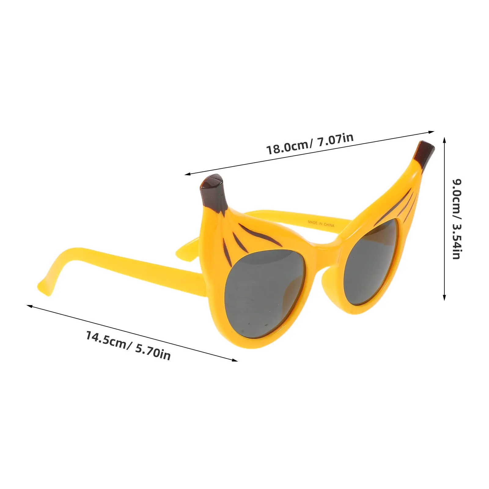 2Pcs Funny Fruit Eyeglasses Banana Shaped Novelty Party Sunglasses Summer Costume Photo Props Hawaiian Luau Beach Theme Supplies
