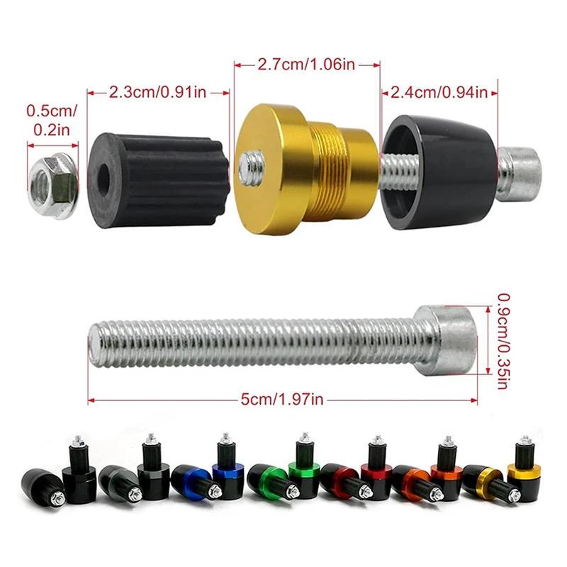 For Yamaha YZF R15 V2 V3 ABS 2009-2025 Accessories Motorcycle Handlebar Grips Bar Ends Cap 22mm Handle Counterweight Plug