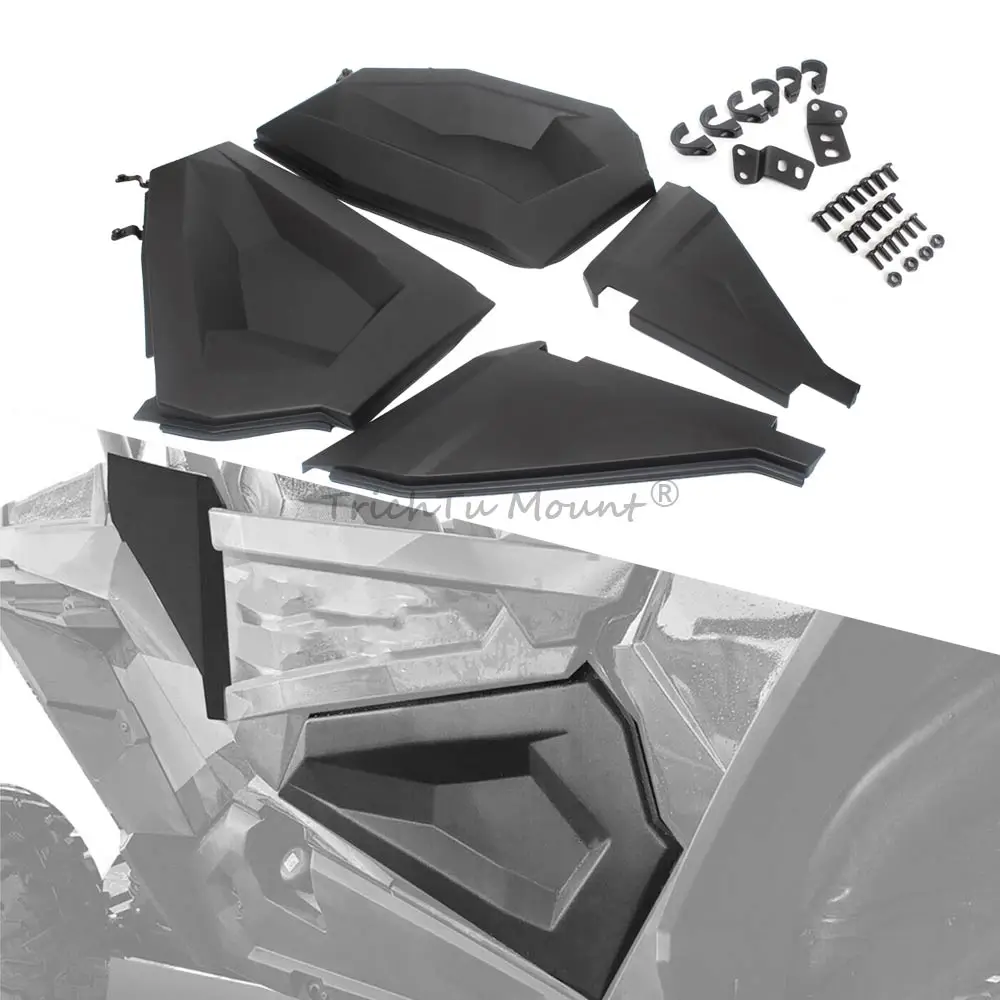 UTV Front Lower Door Panels Insert Black Matte Black For Polaris RZR XP 1000 High Lifter Edition #2879509