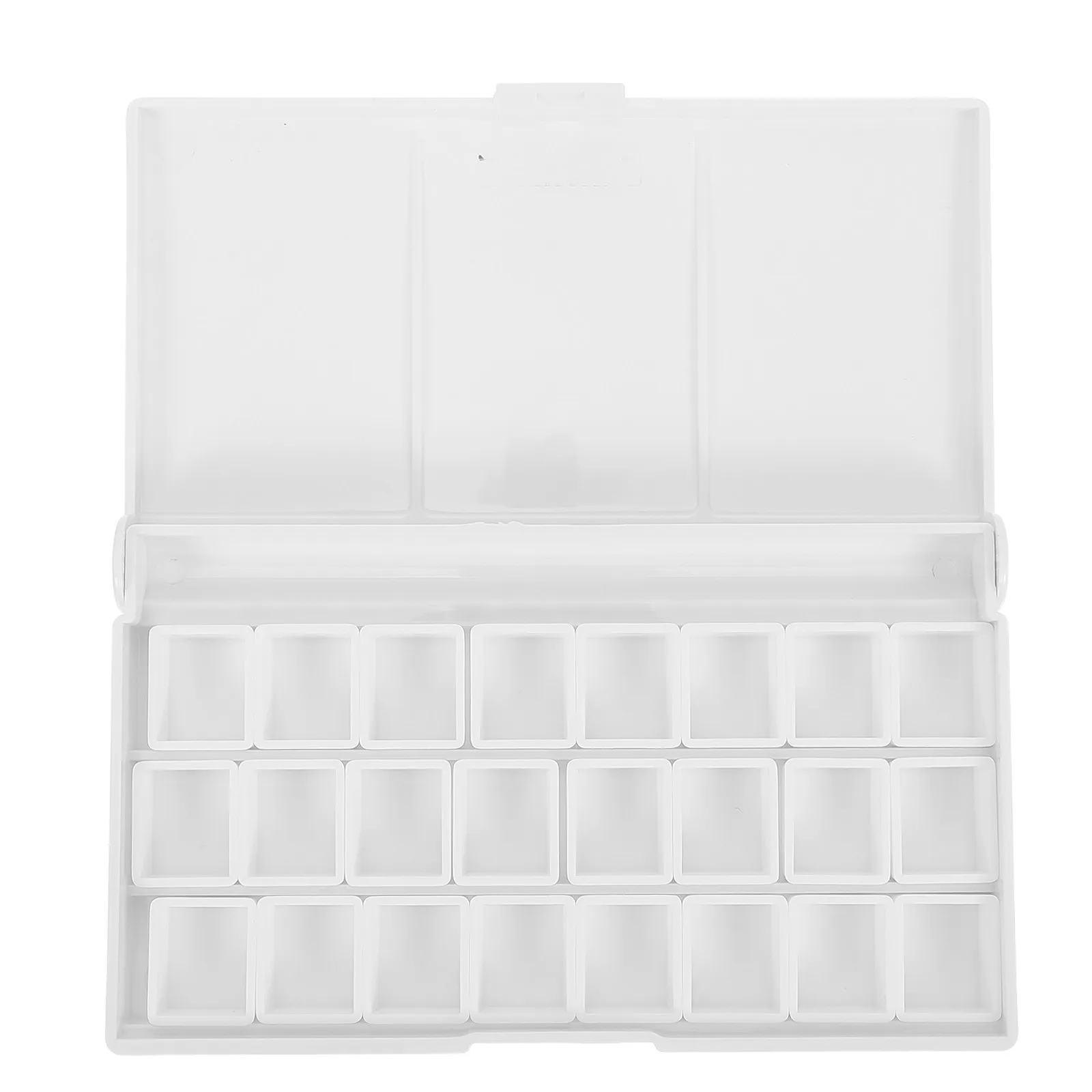 Watercolor Palette Box Wells Plastic Folding Paint Tray Flip Lid Secure Closure Travel Paint Compartment Mixing