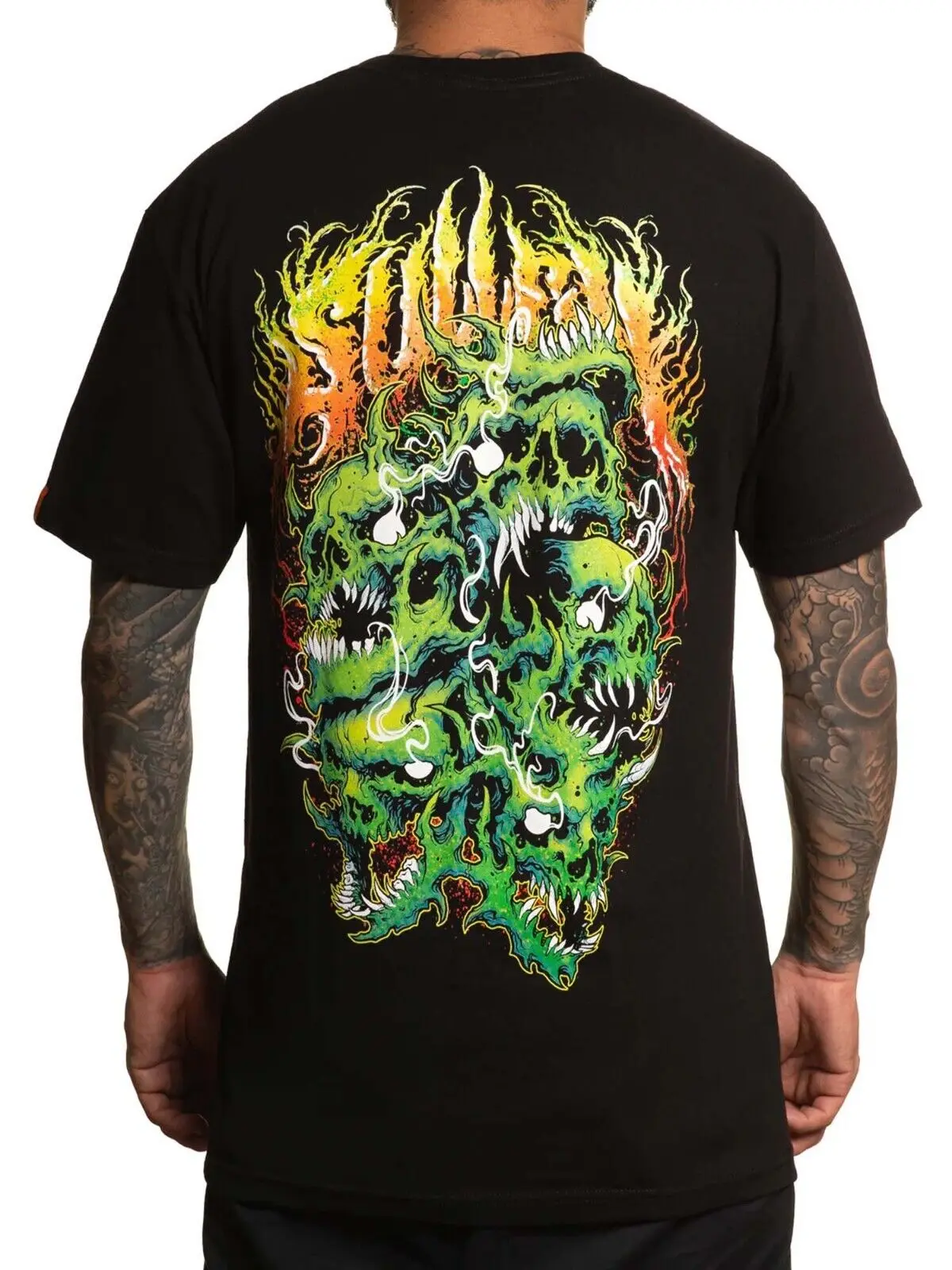 Sullen Men's Grime Skulls  Standard T shirt Tattoo Logo Art