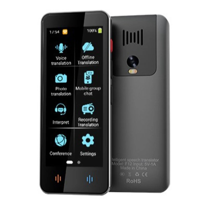 

New Smart Translator Voice Multi 138 Languages Support Wifi Full 3D Touch Screen Photo Offline Record Translation Durable