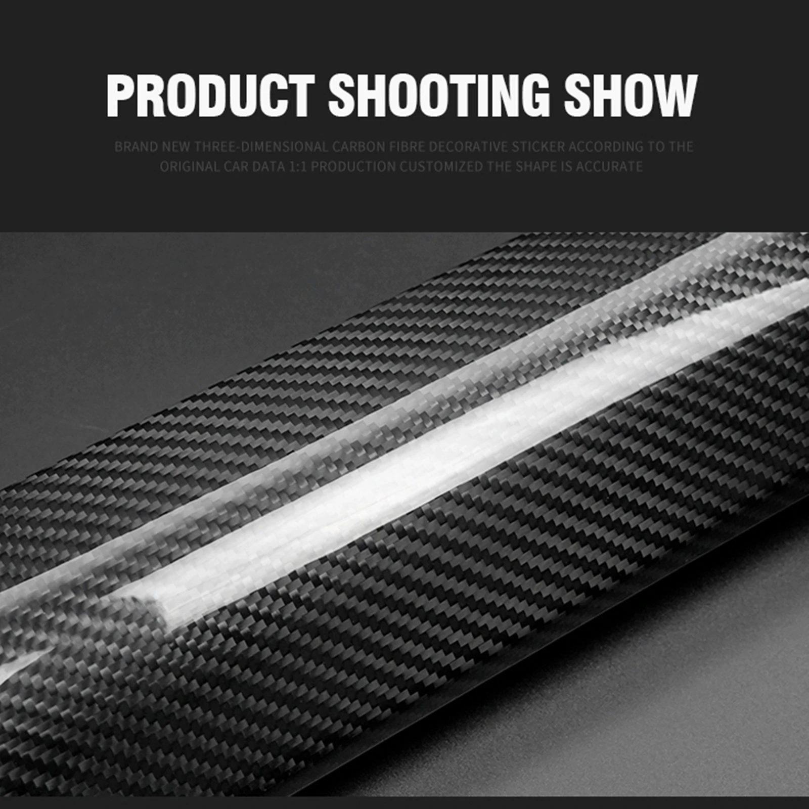 Picture 7: Center Console Decorative For Ford Mustang 2015-2023 Real Dry Carbon Fiber Interior Dashboard Air Vent Outlet Panel Cover Trim