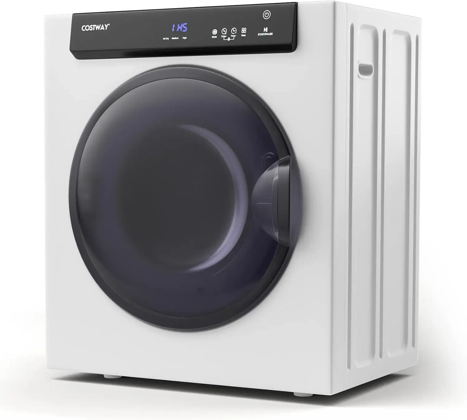 Sèche-linge portable compact avec écran tactile, chargement frontal 8.8 lb, 2 modes, 3 puissances chauffantes, évent accessible réglable