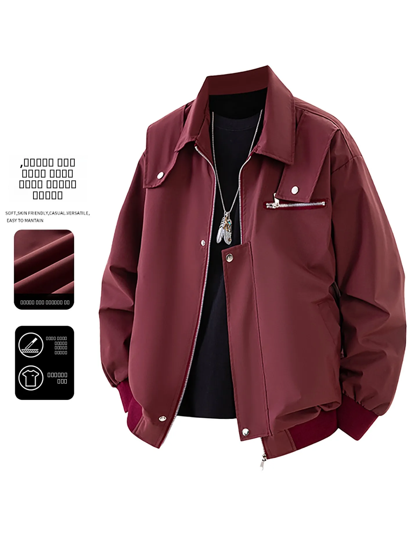 

TUCANO 2022, осеннее новое американское ретро бейсбольное джемтовое мужское модное пальто пилота свободного покроя из полиэстера/нейлона Cosite Fiber