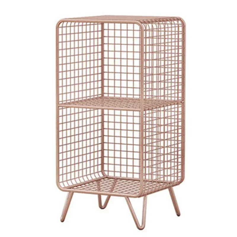 وحدة رفوف سلكية معدنية، رف تخزين مفتوح مع أرفف متعددة، رف عرض أنيق لغرفة المعيشة وغرفة النوم