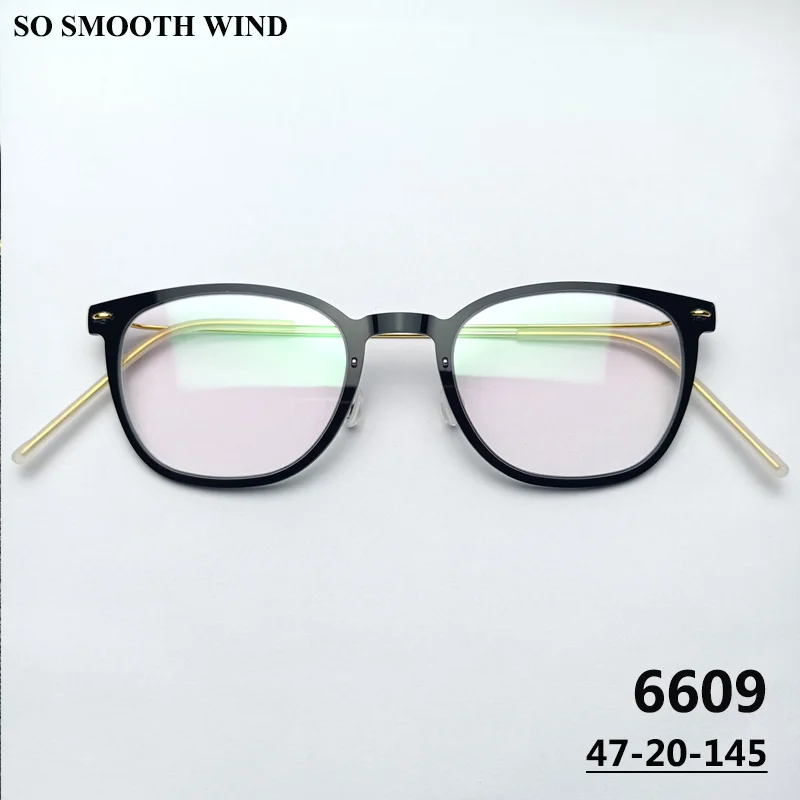 Denmark Brand Square Glasses Frame Men Women Ultralight Acetate Eyeglasses Optical Eyewear 6609 Screwles Colorful Spectacles New