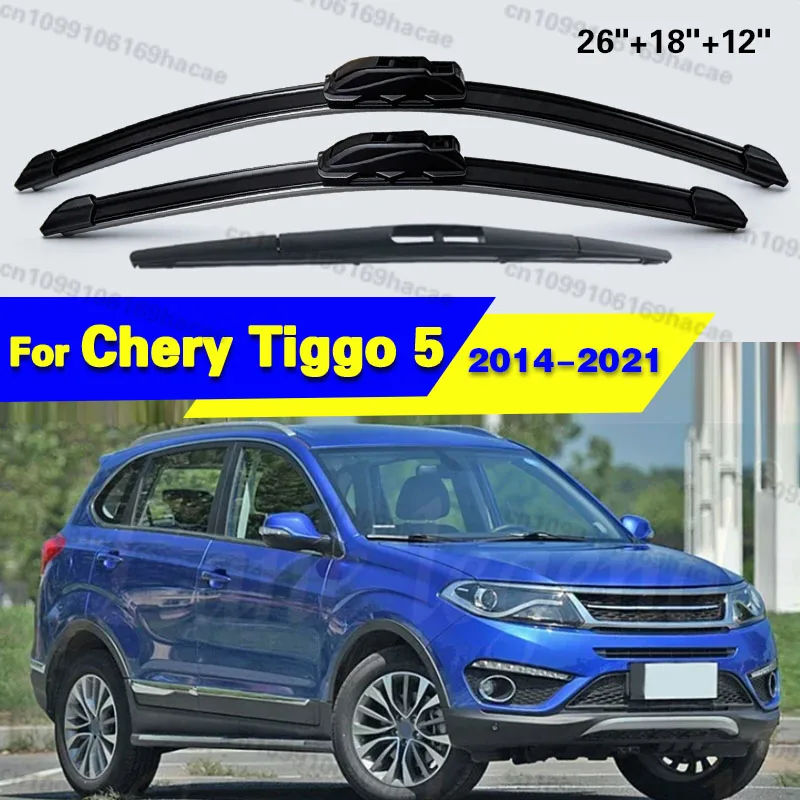 

Wiper LHD Front Rear Wiper Blades For Chery Tiggo 5 Grand Tiggo5 DR6 EVO6 2014 - 2021 Windshield Windscreen Window 26"+18"+12"