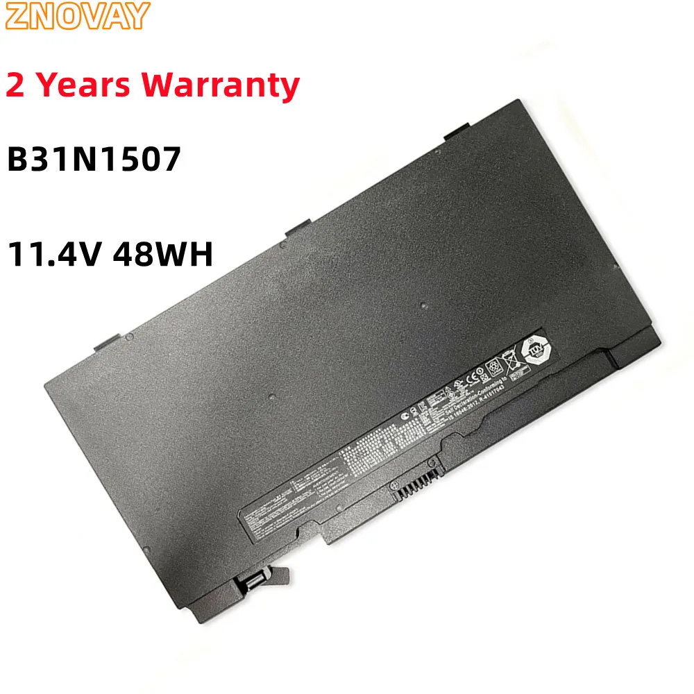 

ZNOVAY 11.4V 48WH B31N1507 Laptop Battery For ASUS B8430UA U403UA P5430UA BU403UA PU403UA PU403UA-1A PU403UF-1A Series