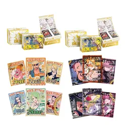 One Piece Collection Cards 4BOX Manson Comic Laser Transparent Card Acrylic Games Playing Booster Box Anime Trading Acg Cards