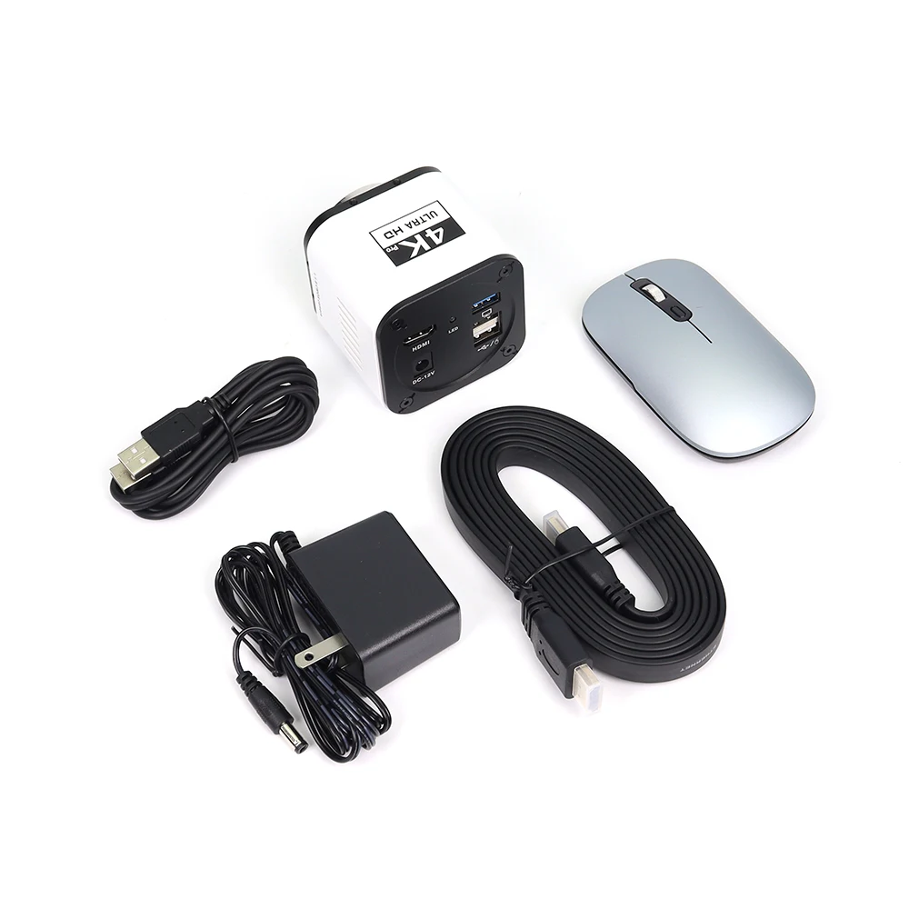 SANQTID 4K 60FPS Digital Measure Camera USB Industry Video Microscope Camera Microscope for Phone Repairing
