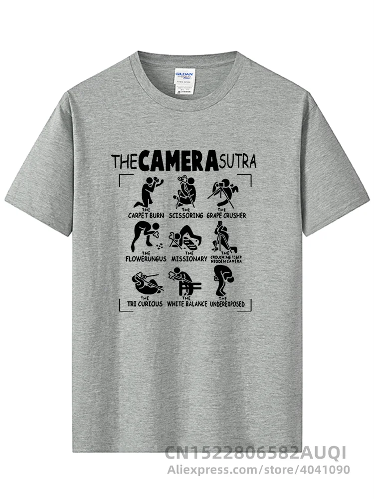 The Camera Sutra Photography Hip Hop Printed T Shirt Short Sleeve Gift T-Shirts Tshirts