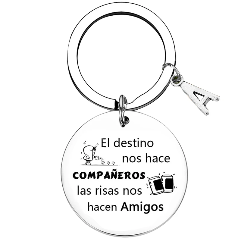 Spanish Llavero Amiga Friendship Gifts Keychains Classmates Gifts for Women Friends Birthday Friends Christmas Gifts